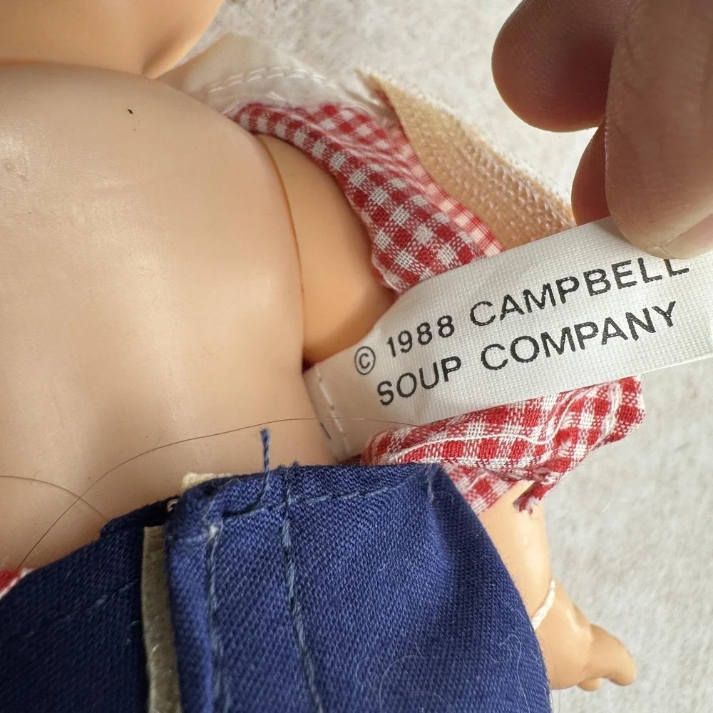 Vintage Campbell's Campbell Kids Bel 11 In Vinyl Doll Brown Hair 1988 Special‎